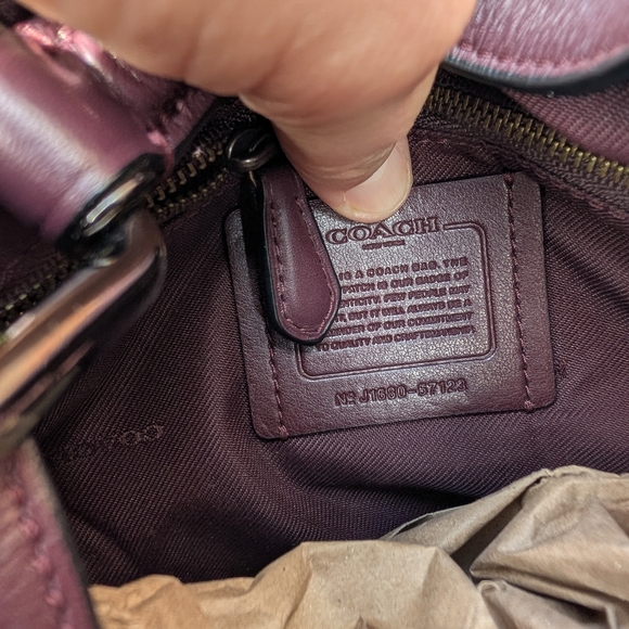 🥰EUC Coach Edie 42 #57124 3 Compartment Oversized Shoulder Satchel Hobo Bag - Picture 7 of 16